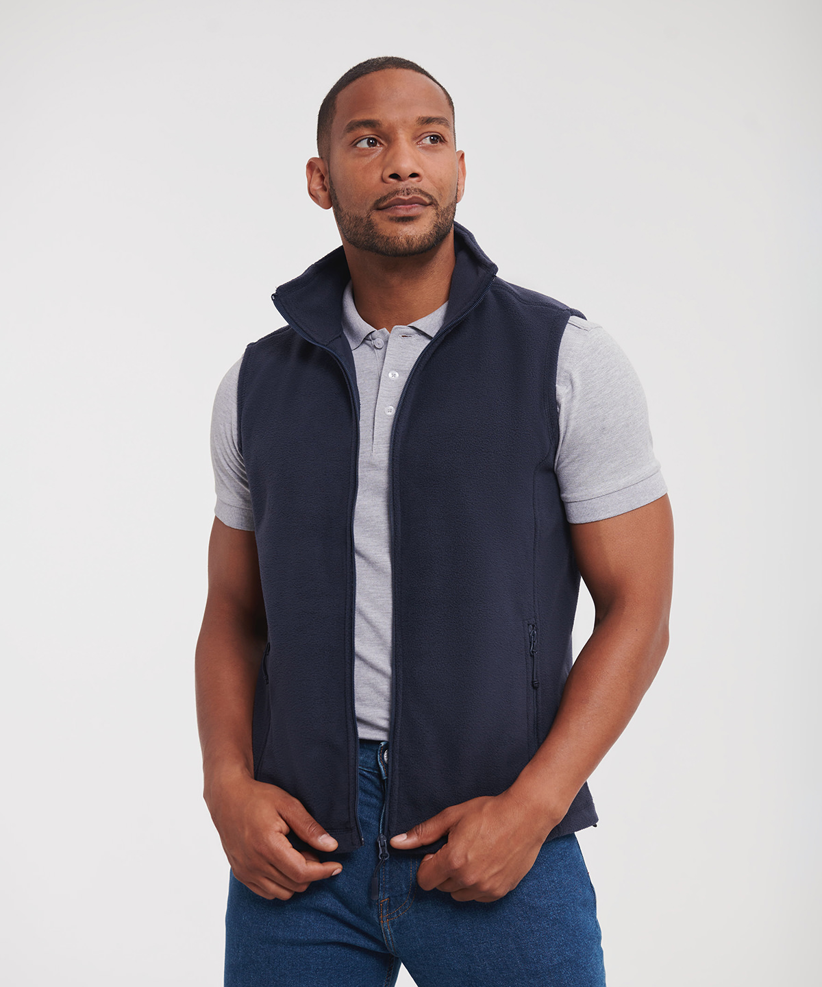 0R872M0FN_Model_03187 Outdoor fleece gilet