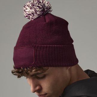 Snowstar patch beanie