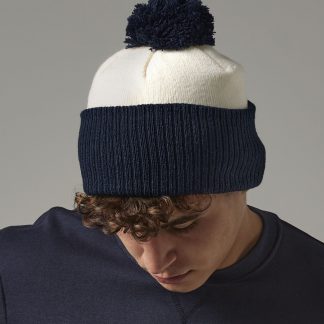 Snowstar two-tone beanie