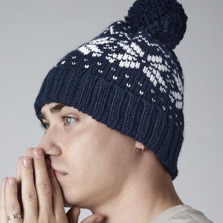 Fair Isle snowstar beanie