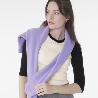 Womens micro rib 3/4 raglan baby t-shirt