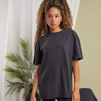 Womens oversized acid wash tee