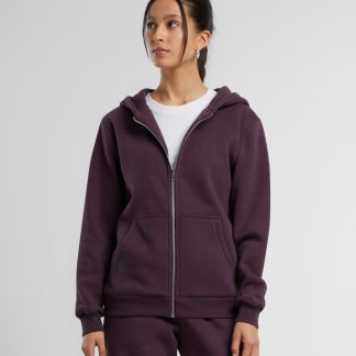Womens fluffy zip hoodie