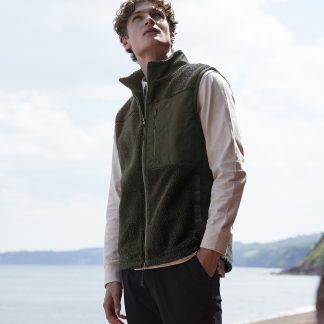 Recycled sherpa gilet