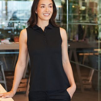 Womens sleeveless Coolplus polo shirt