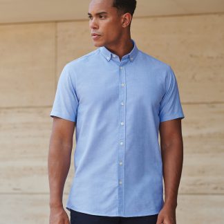 Modern short sleeve Oxford shirt