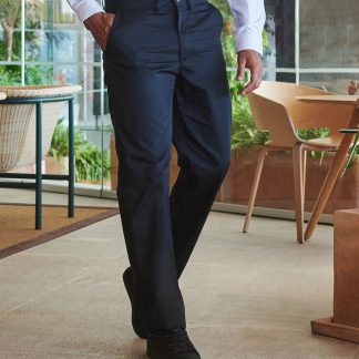 65/35 flat fronted chino trousers