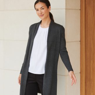 Women's longline open cardigan