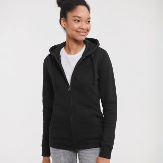 Women's authentic zipped hooded sweatshirt