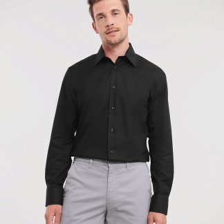 Long sleeve easycare tailored Oxford shirt
