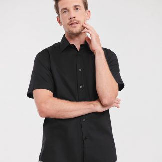 Short sleeve easycare tailored Oxford shirt