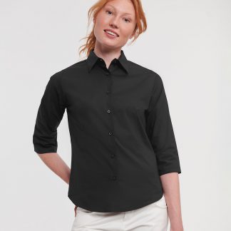 Women's ? sleeve easycare fitted shirt