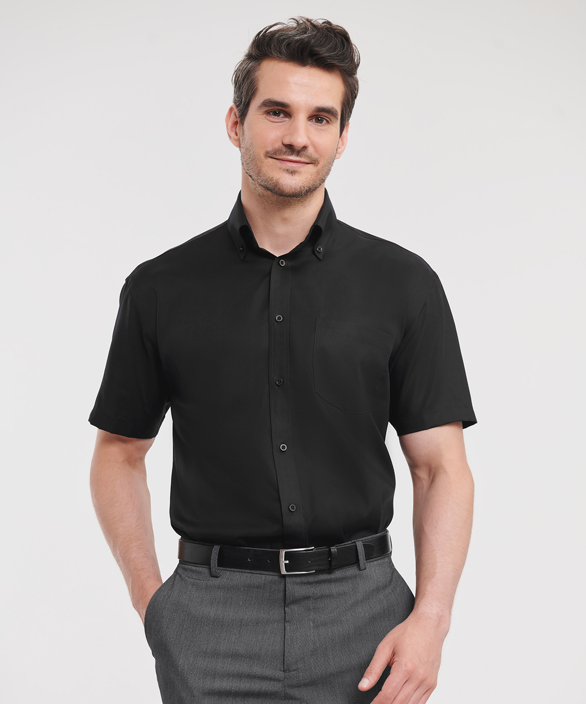 0R957M036_Model_00431 Short sleeve ultimate non-iron shirt