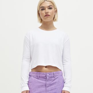 Women's long sleeve cropped T