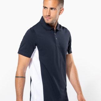 Flags short sleeve bi-colour polo shirt