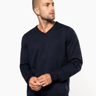 Men's V-neck jumper