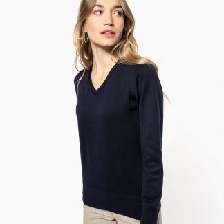 Ladies' V-neck jumper