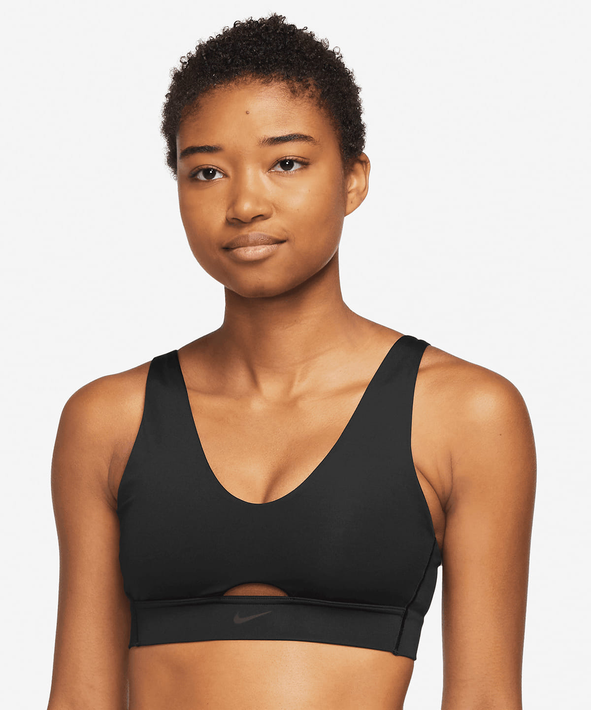 Womens Nike Dri-FIT indy plunge cutout bra