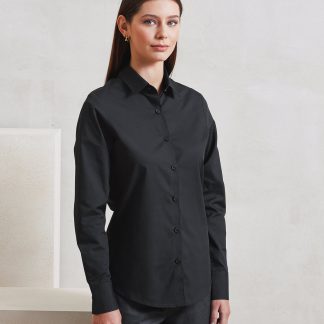 Womens long sleeve Recyclight poplin shirt
