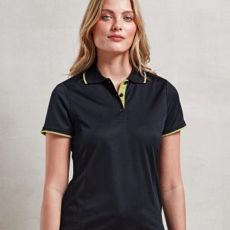 Women's contrast Coolchecker polo