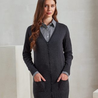 Women's longline knitted cardigan