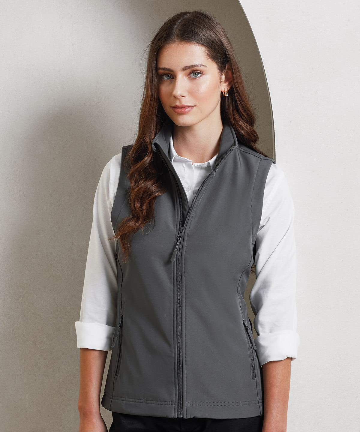 Womens Windchecker printable and recycled gilet