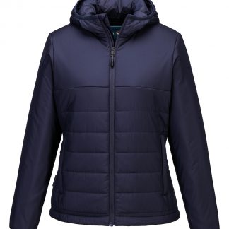 Womens professional hooded insulated baffle jacket (S613)