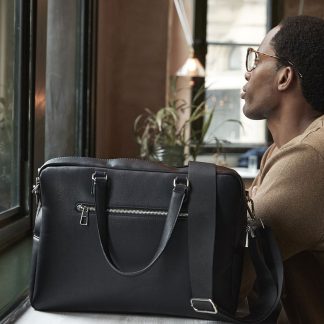 Tailored luxe PU briefcase
