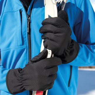 Softshell thermal glove