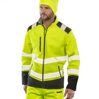 Printable ripstop safety softshell