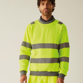 Hi-vis Pro contrast crew neck sweatshirt