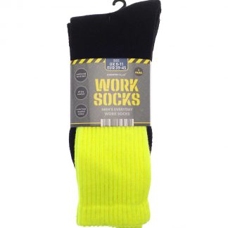 Mens 3-pack work socks (recycled cotton)