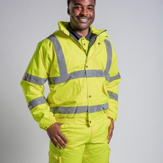 High visibility bomber jacket