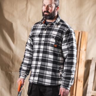 Worker padded checked shirt