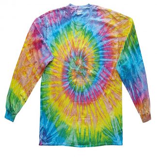 Long sleeve tie-dye T