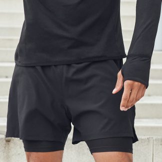 Double-layer sports shorts