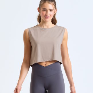 Womens TriDri organic crop tank