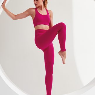 Women's TriDri seamless '3D fit' multi-sport sculpt solid colour leggings