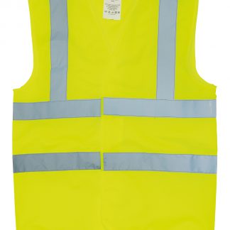 Flame-retardant hi-vis sleeveless waistcoat (HVW100FR)