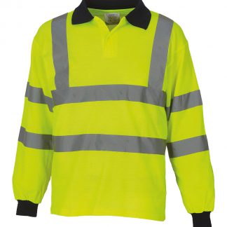 Hi-vis long sleeve polo (HVJ310)