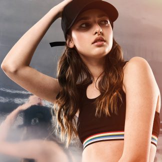 6-panel curved metal snap (7708MS)